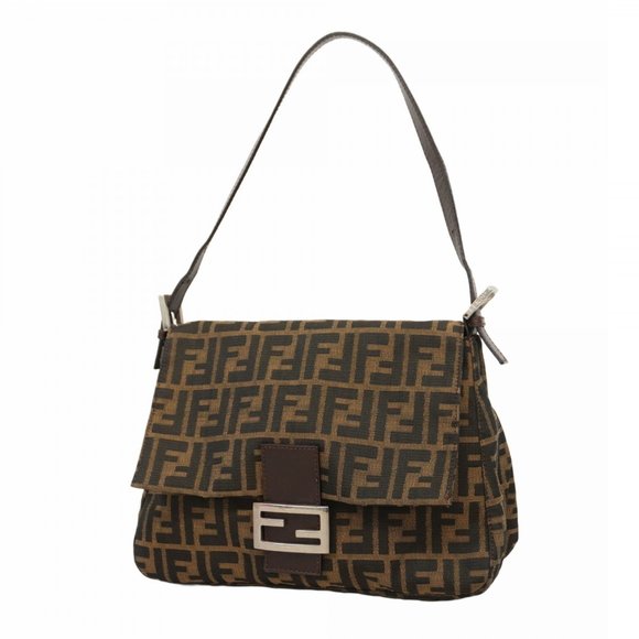 FENDI Brown Zucca Shoulder Bag - Picture 1 of 11